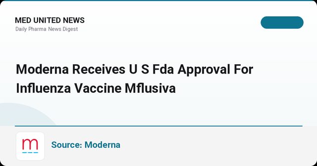 تأیید اولین واکسن آنفلوانزای mRNA (mFLUSIVA شرکت Moderna) توسط FDA