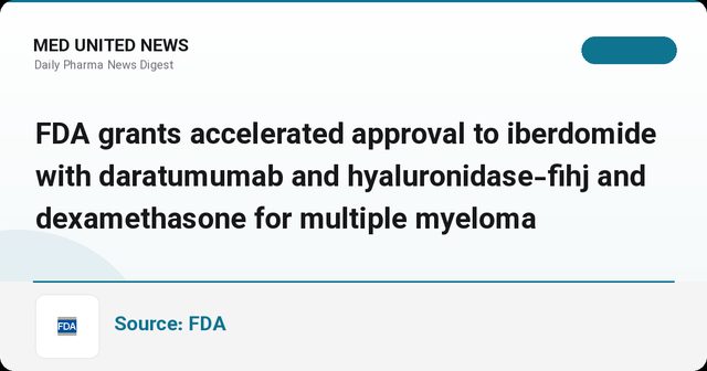 تأیید سریع FDA برای iberdomide در ترکیب با داراتوموماب و دگزامتازون در مولتیپل میلوما