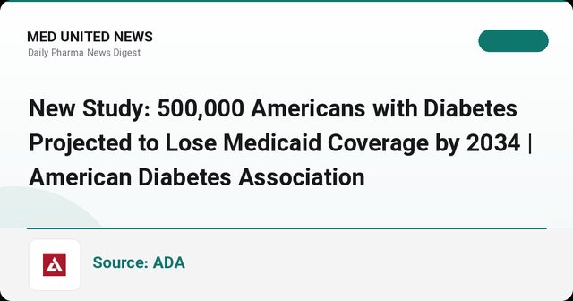 پیش‌بینی از دست رفتن پوشش Medicaid توسط ۵۰۰ هزار آمریکایی مبتلا به دیابت تا ۲۰۳۴