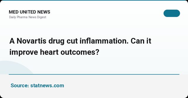 داروی تازه‌اکتسابی Novartis در فاز ۲ نشانگرهای التهاب را کاهش داد